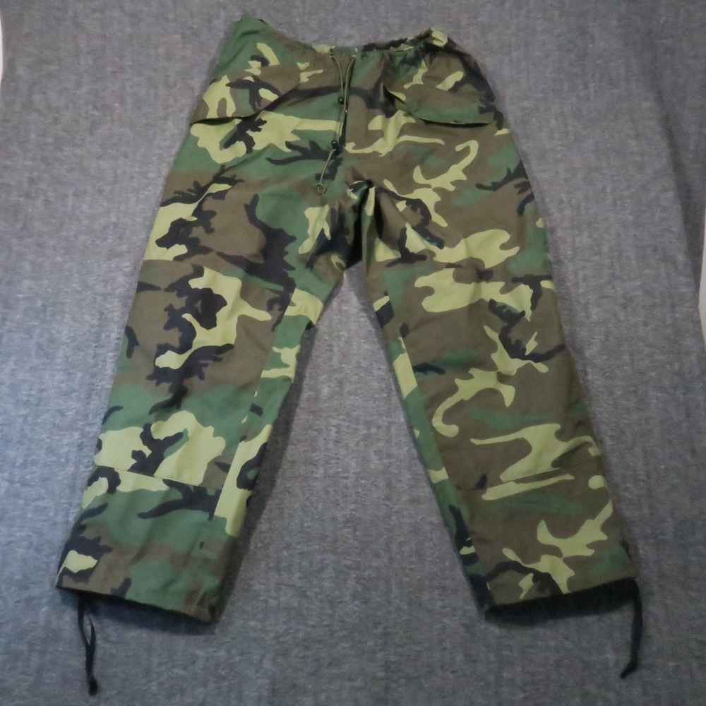 US Military Woodland Camo Trousers L Cold Weather Survival Tactical Vintage 2001 - Picture 2 of 9